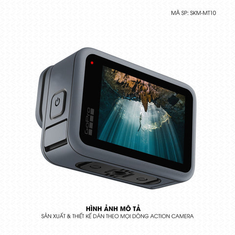 Dán Skin Đổi Màu Action Camera Xanh Xám | SKM-MT10