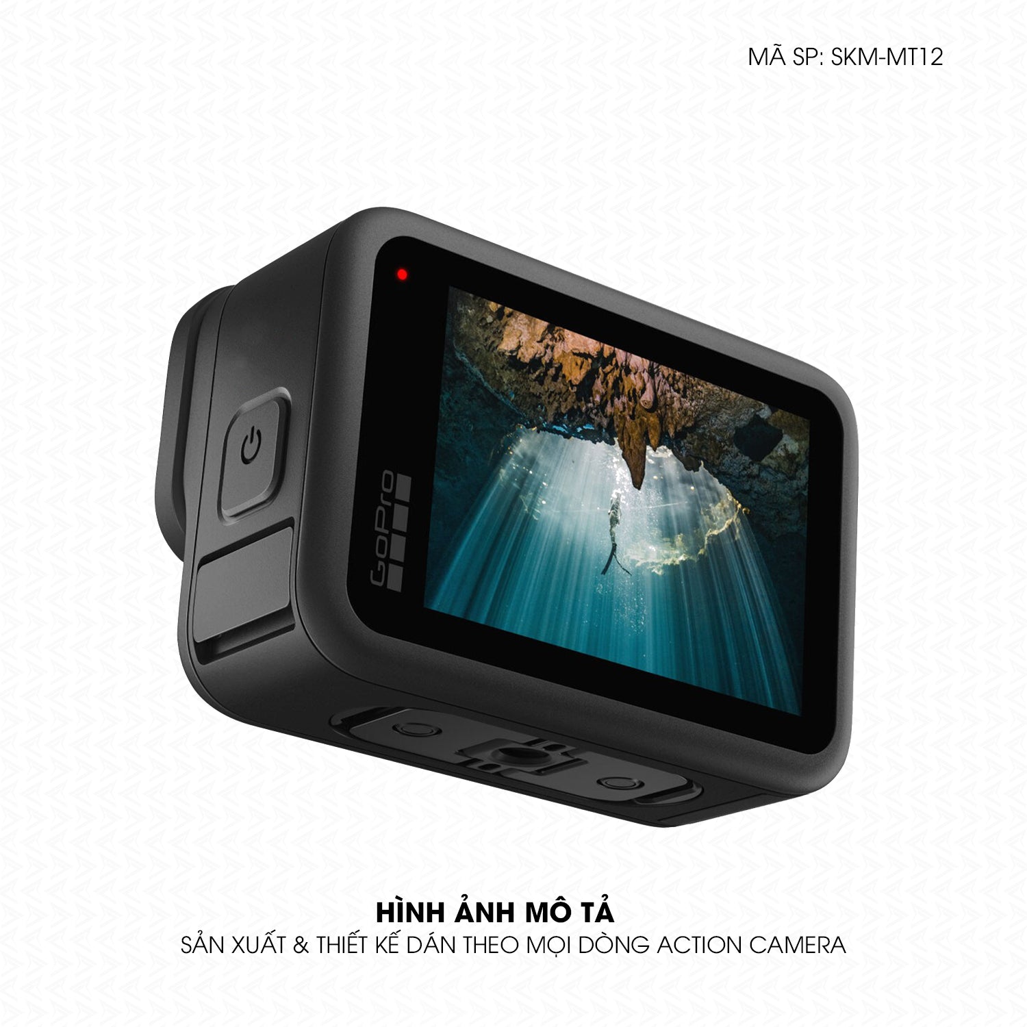 Dán Skin Đổi Màu Action Camera Đen | SKM-MT12