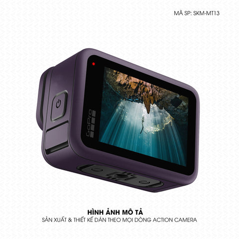 Dán Skin Đổi Màu Action Camera Tím Metallic | SKM-MT13