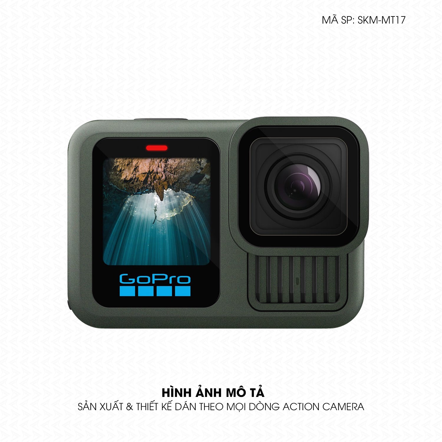 Dán Skin Đổi Màu Action Camera Xanh Rêu | SKM-MT17