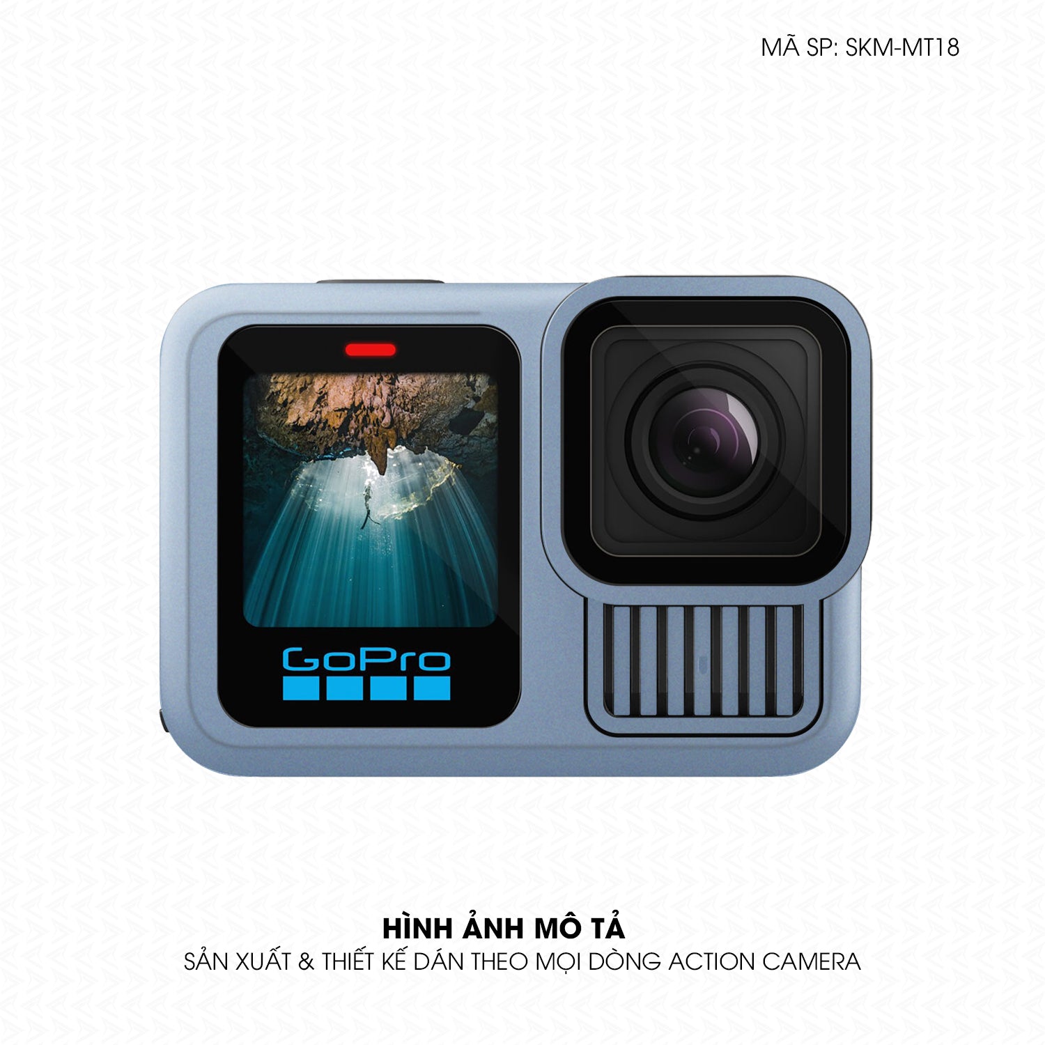 Dán Skin Đổi Màu Action Camera Xanh Sierra | SKM-MT18