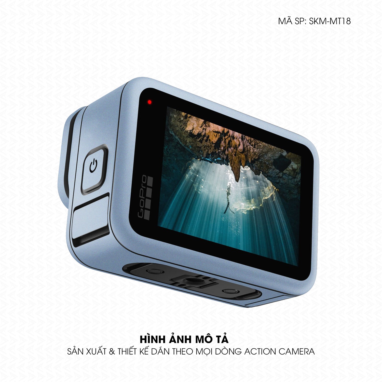 Dán Skin Đổi Màu Action Camera Xanh Sierra | SKM-MT18