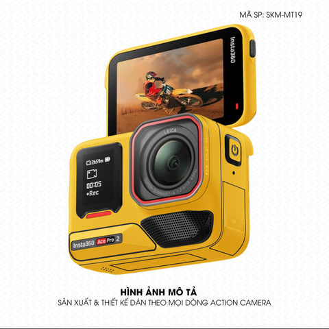 Dán Skin Đổi Màu Action Camera Vàng | SKM-MT19
