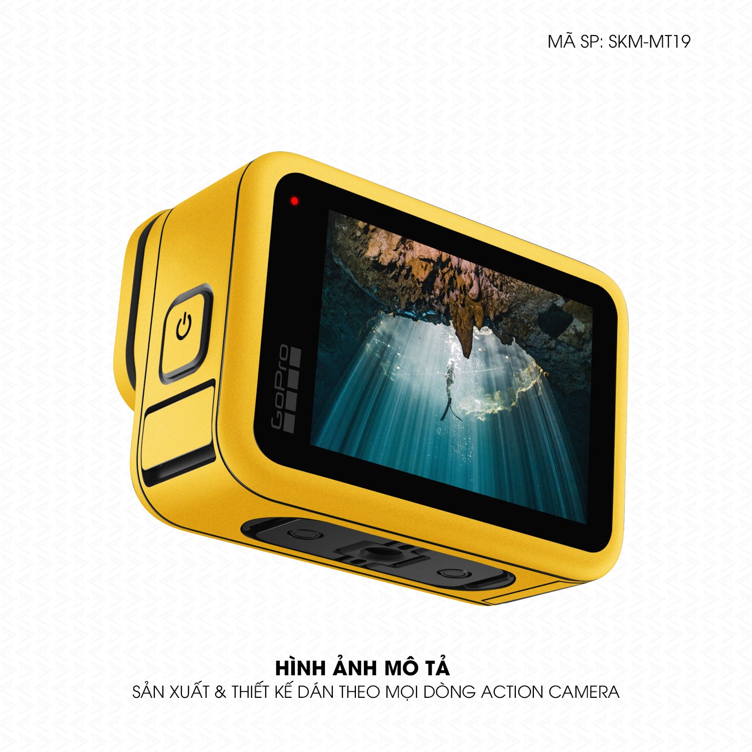Dán Skin Đổi Màu Action Camera Vàng | SKM-MT19