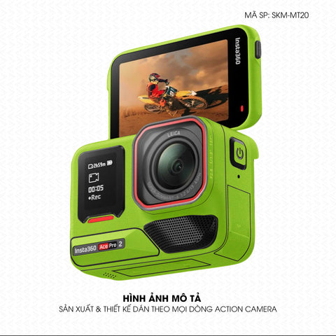 Dán Skin Đổi Màu Action Camera Xanh Nõn | SKM-MT20