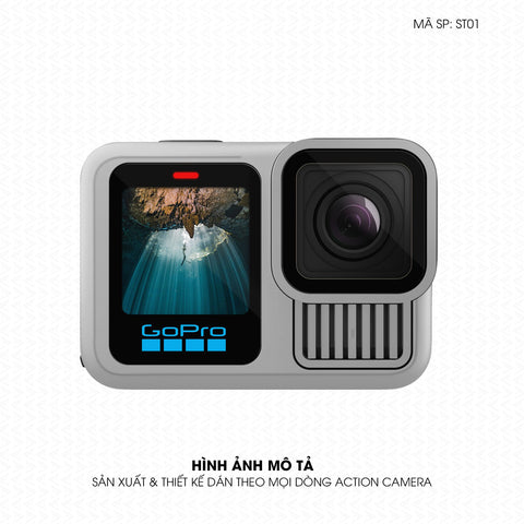 Dán Skin Đổi Màu Action Camera Xám Bạc | SKM-ST01