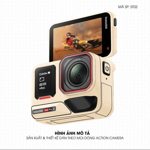 Dán Skin Đổi Màu Action Camera Khakhi Milan | SKM-ST02