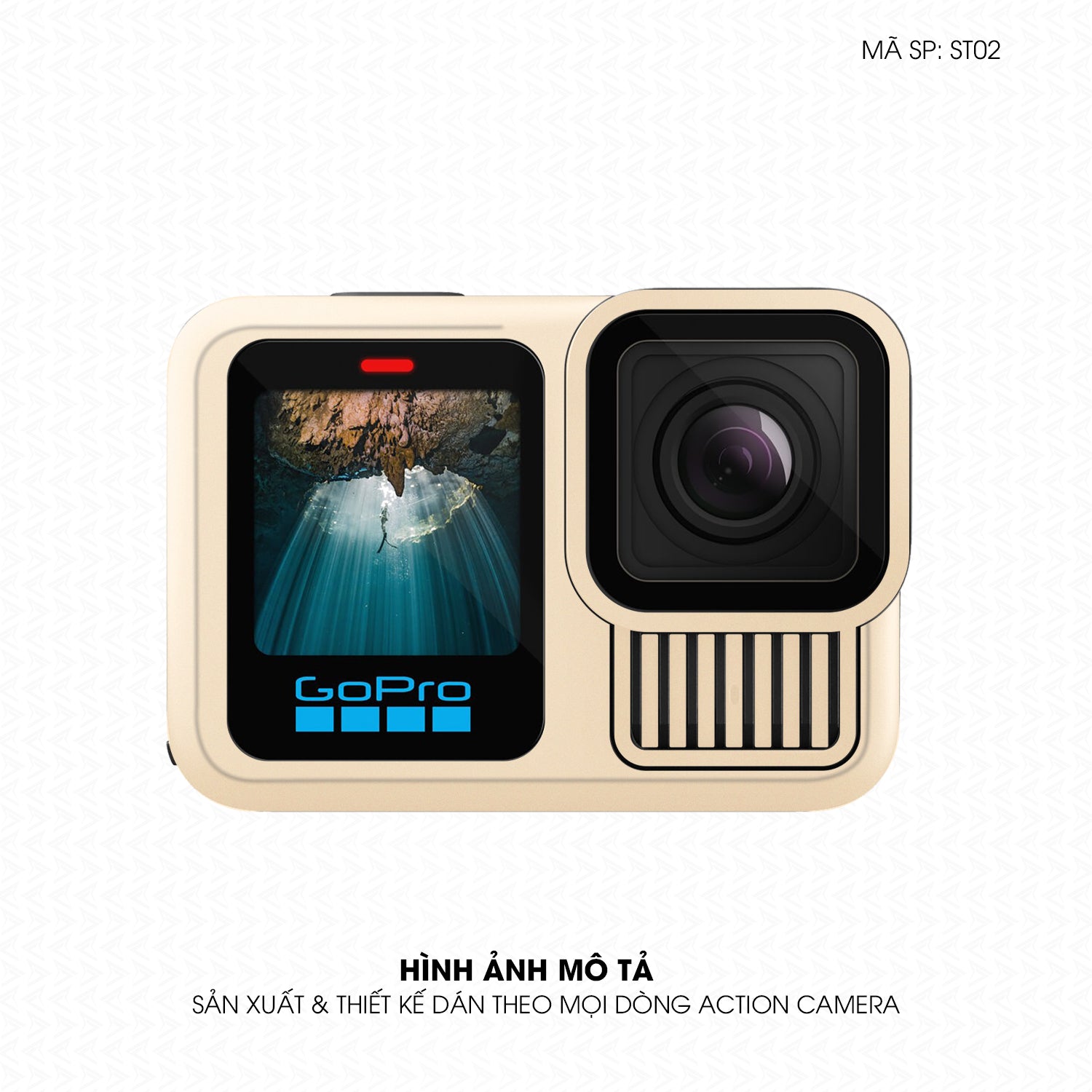 Dán Skin Đổi Màu Action Camera Khakhi Milan | SKM-ST02