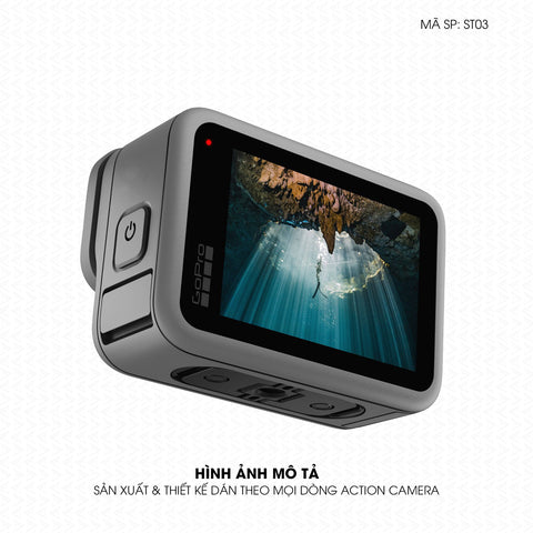 Dán Skin Đổi Màu Action Camera Xám | SKM-ST03
