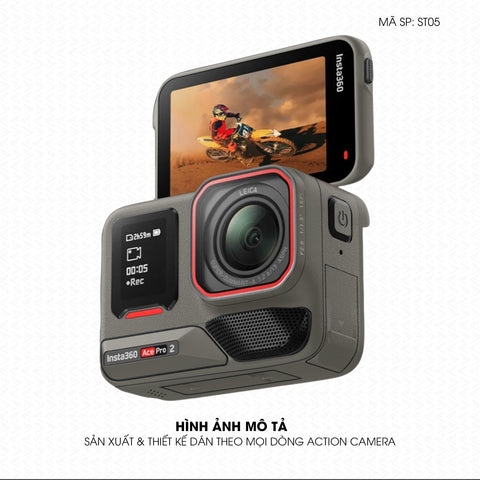 Dán Skin Đổi Màu Action Camera Titan Xám | SKM-ST05