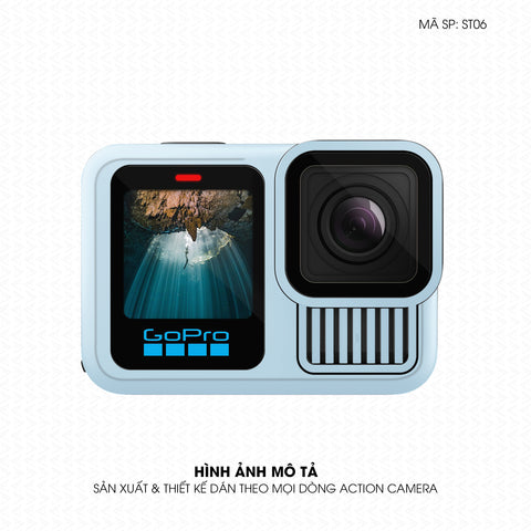 Dán Skin Đổi Màu Action Camera Xanh Baby | SKM-ST06