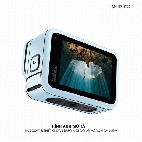 Dán Skin Đổi Màu Action Camera Xanh Baby | SKM-ST06
