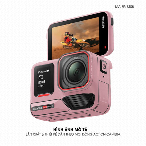 Dán Skin Đổi Màu Action Camera Hồng | SKM-ST08