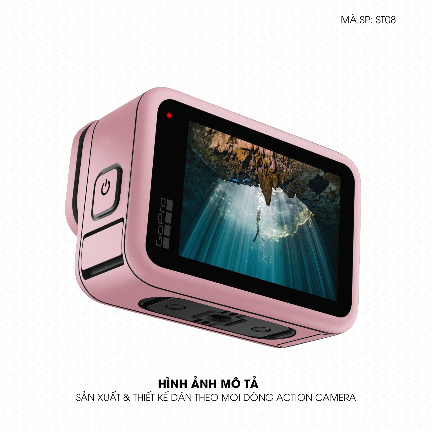 Dán Skin Đổi Màu Action Camera Hồng | SKM-ST08