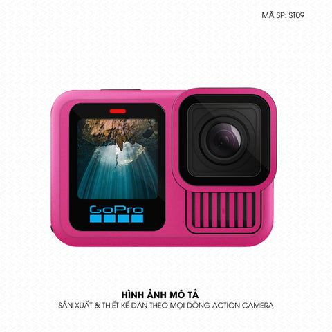 Dán Skin Đổi Màu Action Camera Hồng Đậm | SKM-ST09