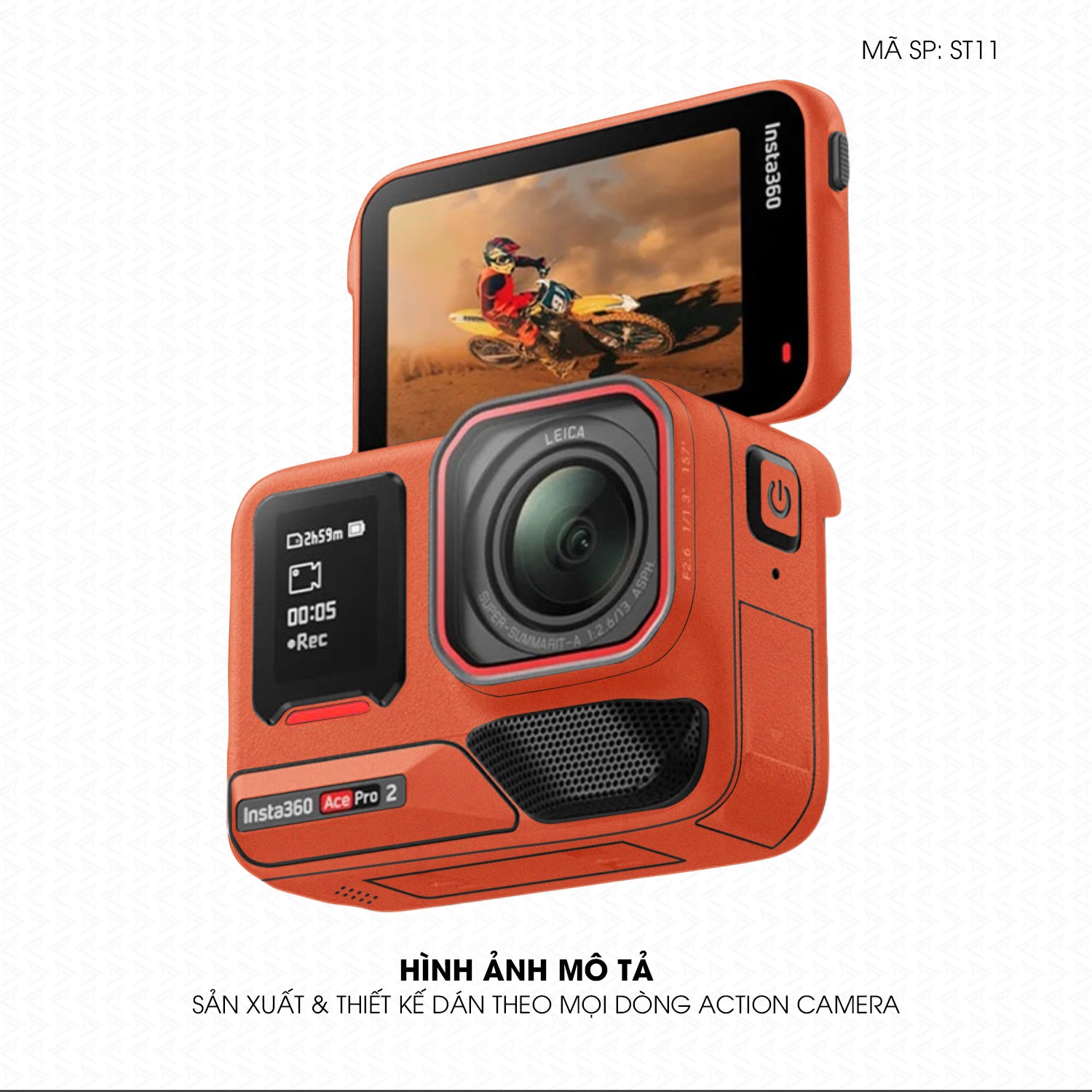 Dán Skin Đổi Màu Action Camera Cam Gạch | SKM-ST11