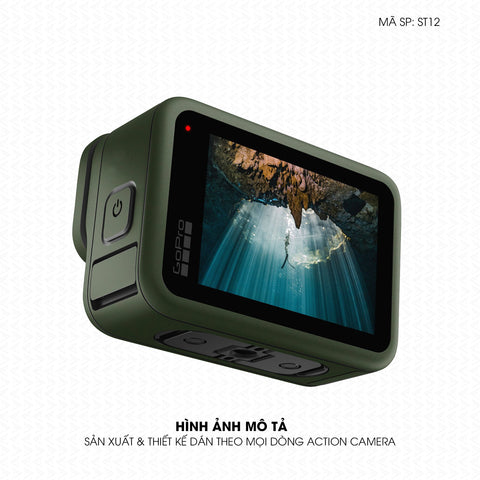 Dán Skin Đổi Màu Action Camera Xanh Quân Đội | SKM-ST12