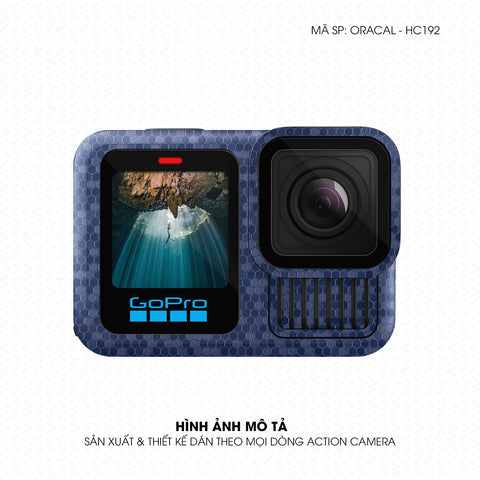 Dán Skin Action Camera Vân Tổ Ong Xanh  | ORACAL-HC192
