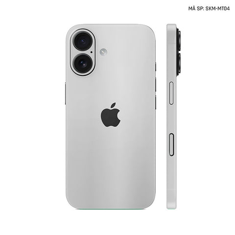 Dán Skin Iphone 17 | Air | Pro | Pro Max Đổi Màu Bạc | SKM-MT04