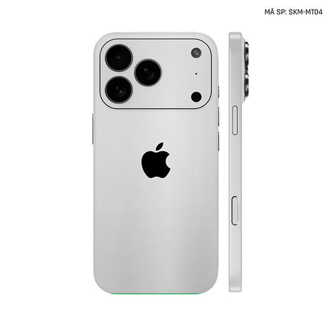 Dán Skin Iphone 17 | Air | Pro | Pro Max Đổi Màu Bạc | SKM-MT04