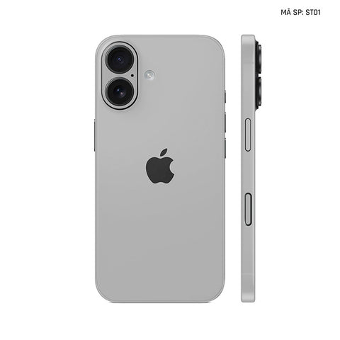 Dán Skin Iphone 17 | Air | Pro | Pro Max Đổi Màu Xám Bạc | ST01