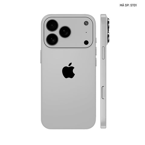 Dán Skin Iphone 17 | Air | Pro | Pro Max Đổi Màu Xám Bạc | ST01