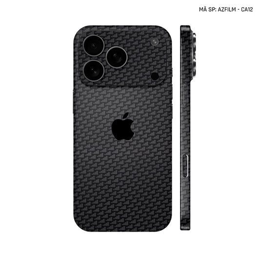 Dán Skin Iphone 17 | Air | Pro | Pro Max Vân Carbon Pattern Air | SKM-CA12