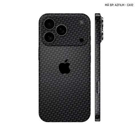 Dán Skin Iphone 17 | Air | Pro | Pro Max Vân Carbon Pattern Air | SKM-CA12