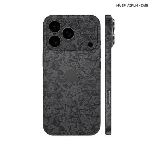 Dán Skin Iphone 17 | Air | Pro | Pro Max Vân Carbon Pattern | SKM-CA10