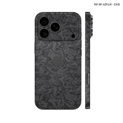Dán Skin Iphone 17 | Air | Pro | Pro Max Vân Carbon Pattern | SKM-CA10
