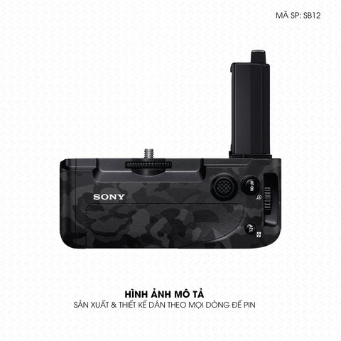 Dán Skin Đế Pin Vân Camo Đen | SB12
