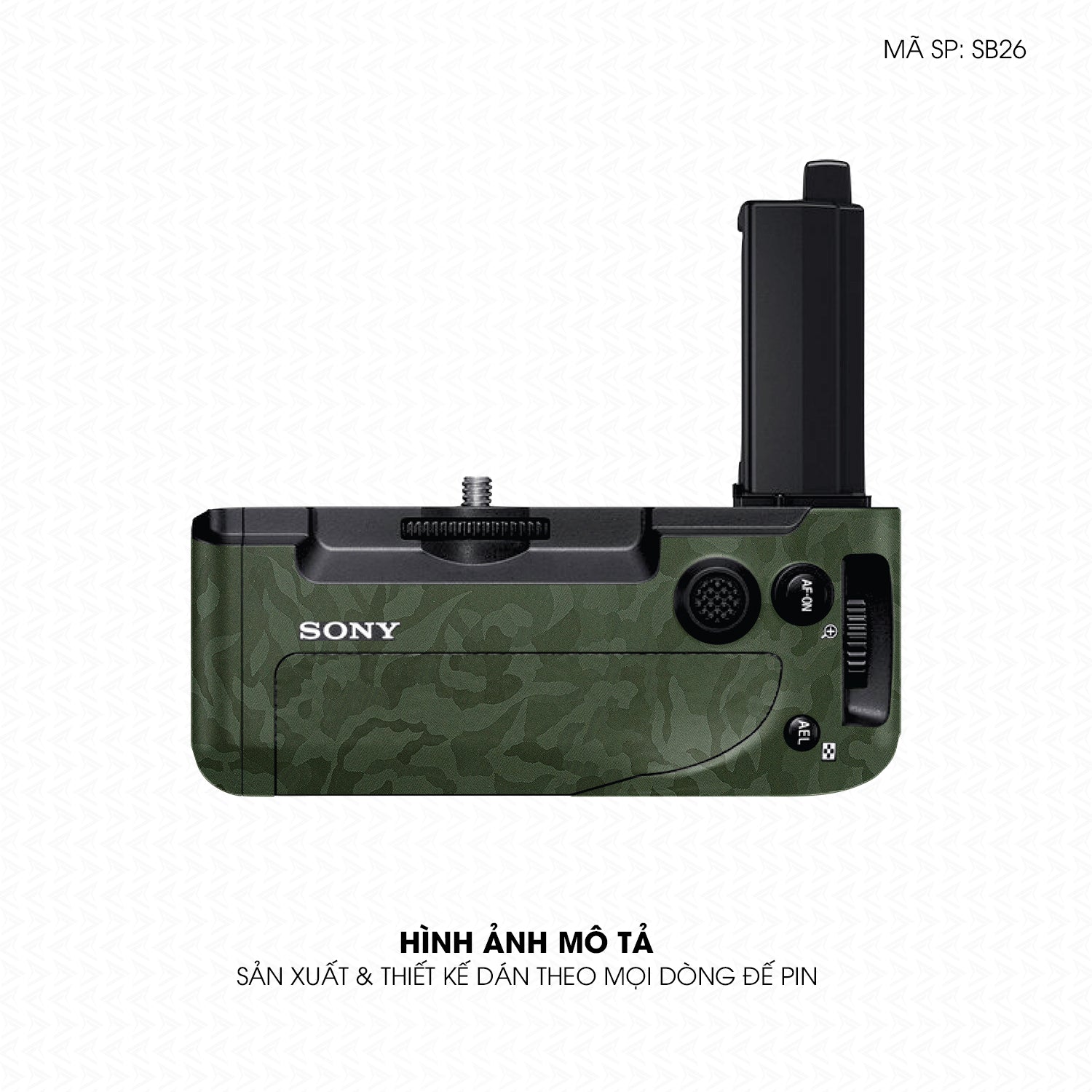 Dán Skin Đế Pin Vân Camo Xanh | SB26