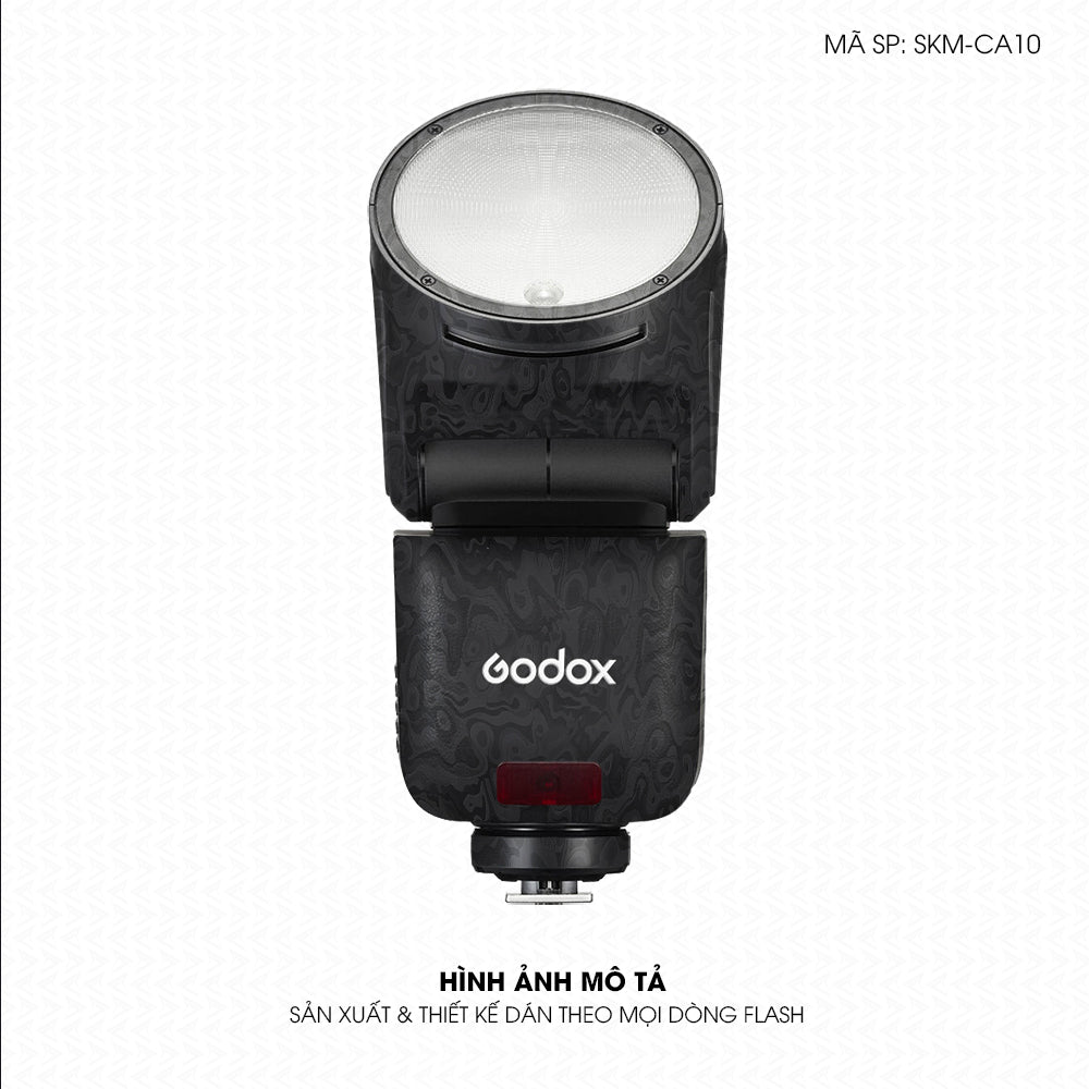 Dán Skin Đèn Flash Vân Carbon Pattern | SKM-CA10