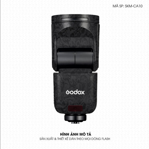 Dán Skin Đèn Flash Vân Carbon Pattern | SKM-CA10