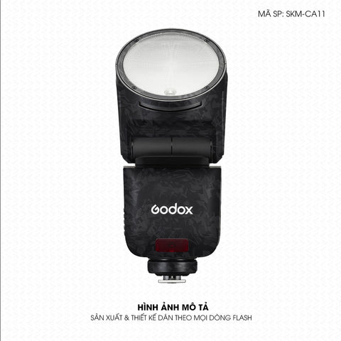 Dán Skin Đèn Flash Vân Carbon Forget | SKM-CA11