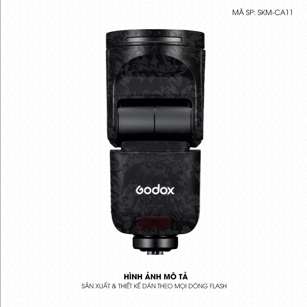 Dán Skin Đèn Flash Vân Carbon Forget | SKM-CA11