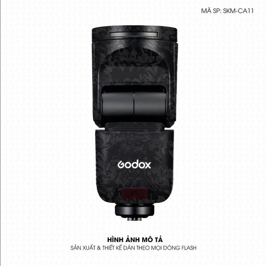 Dán Skin Đèn Flash Vân Carbon Forget | SKM-CA11