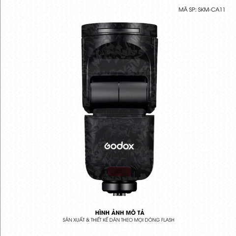 Dán Skin Đèn Flash Vân Carbon Forget | SKM-CA11