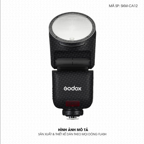 Dán Skin Đèn Flash Vân Carbon Pattern Air | SKM-CA12