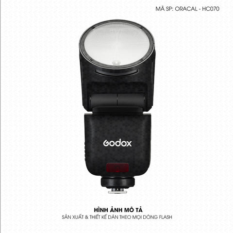 Dán Skin Đèn Flash Vân Tổ Ong Đen  | ORACAL-HC070