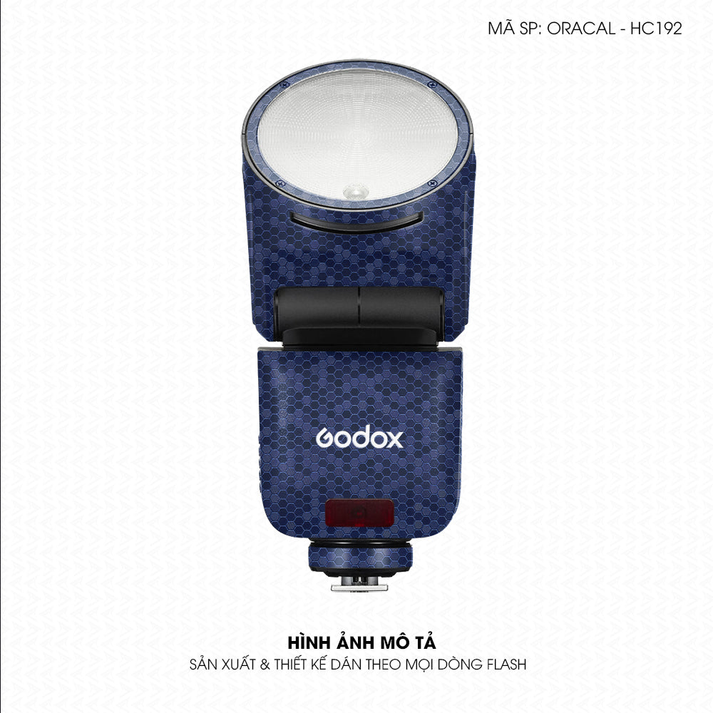Dán Skin Đèn Flash Vân Tổ Ong Xanh  | ORACAL-HC192