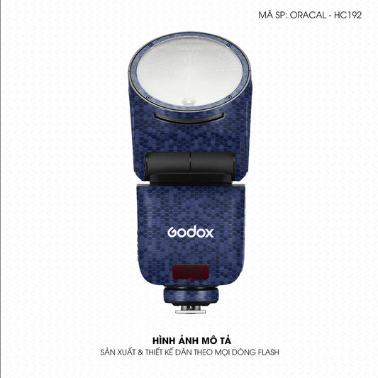 Dán Skin Đèn Flash Vân Tổ Ong Xanh  | ORACAL-HC192