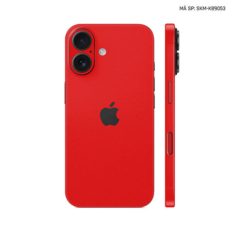 Dán Skin Iphone 17 | Air | Pro | Pro Max Đổi Màu Đỏ Lì | SKM-K89053