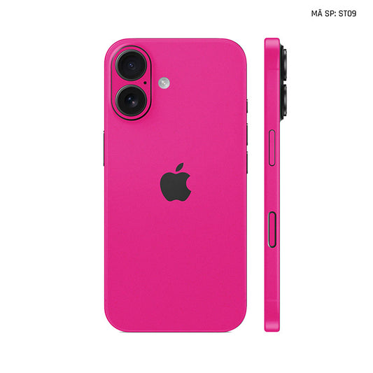 Dán Skin Iphone 17 | Air | Pro | Pro Max Đổi Màu Hồng Đậm | ST09