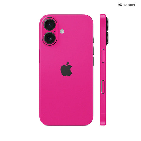 Dán Skin Iphone 17 | Air | Pro | Pro Max Đổi Màu Hồng Đậm | ST09