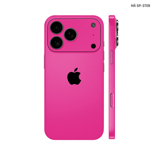 Dán Skin Iphone 17 | Air | Pro | Pro Max Đổi Màu Hồng Đậm | ST09