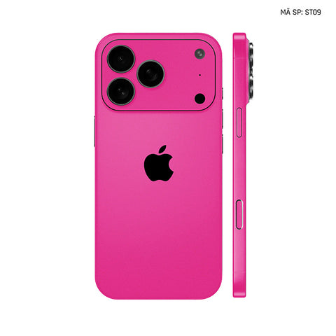 Dán Skin Iphone 17 | Air | Pro | Pro Max Đổi Màu Hồng Đậm | ST09