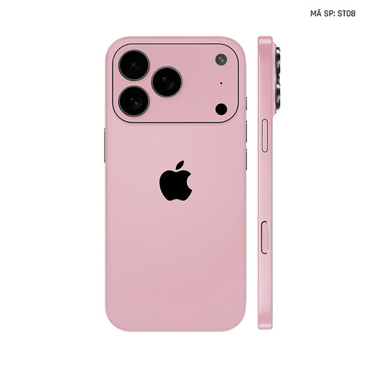 Dán Skin Iphone 17 | Air | Pro | Pro Max Đổi Màu Hồng | ST08