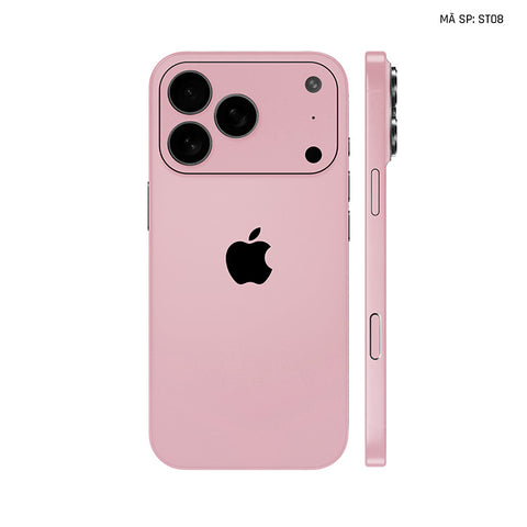 Dán Skin Iphone 17 | Air | Pro | Pro Max Đổi Màu Hồng | ST08