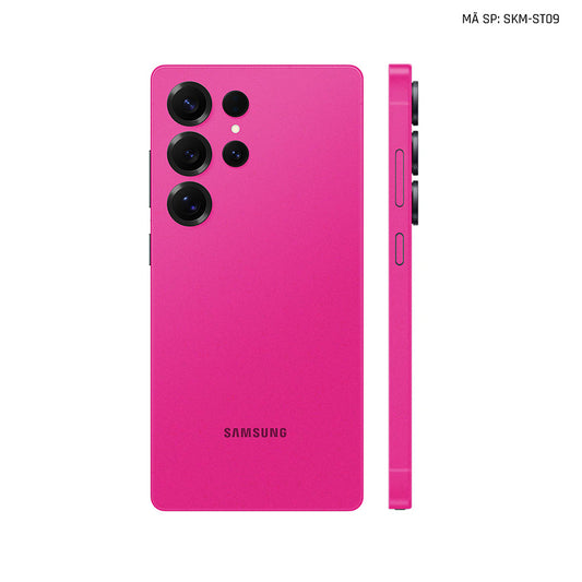 Dán Skin Samsung Galaxy S25 Series Đổi Màu Hồng Đậm | SKM-ST09